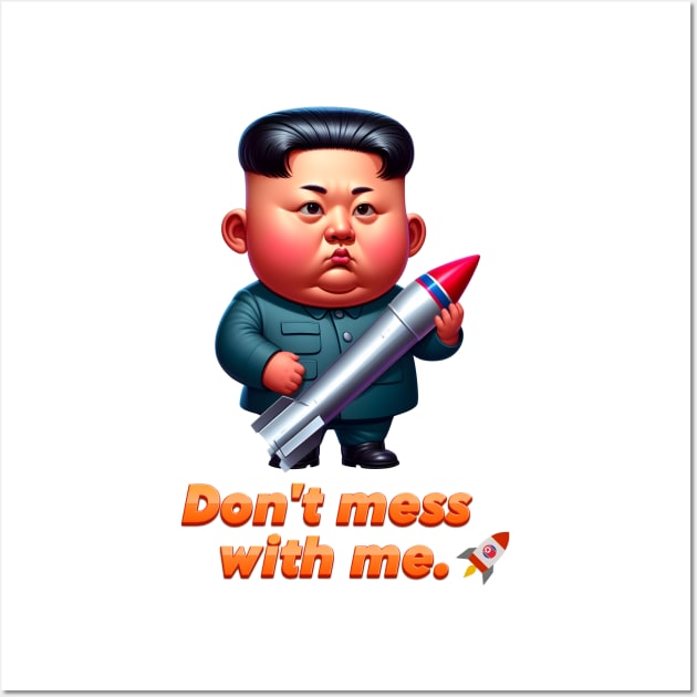 A Mischievous Boy from North Korea Wall Art by Rawlifegraphic